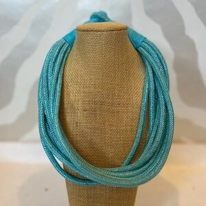 Turquoise Multi-Strand Rope Necklace
